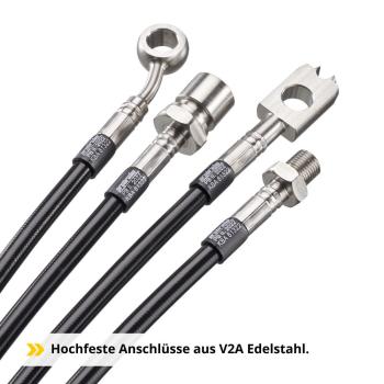 Steel braided brake line set (A4762-VH), Alfa 155 2.0 TWIN SPARK 16V